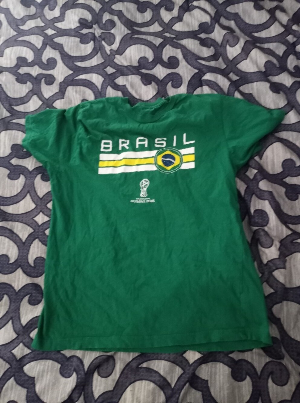 🎟BRAZIL (BRASIL) FIFA WORLD CUP RUSSIA 2018 Mens Tshirt🎟
